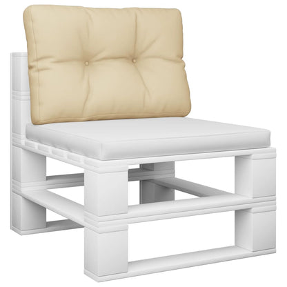Cuscino per Pallet Beige 60x40x12 cm in Tessuto
