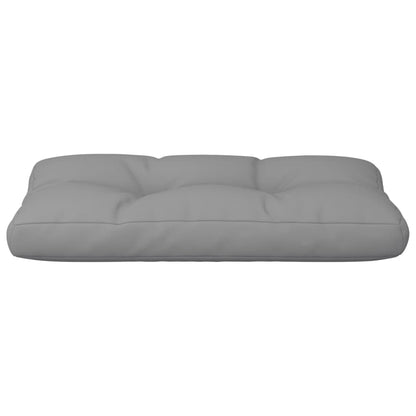 Cuscino per Pallet Grigio 70x40x12 cm in Tessuto