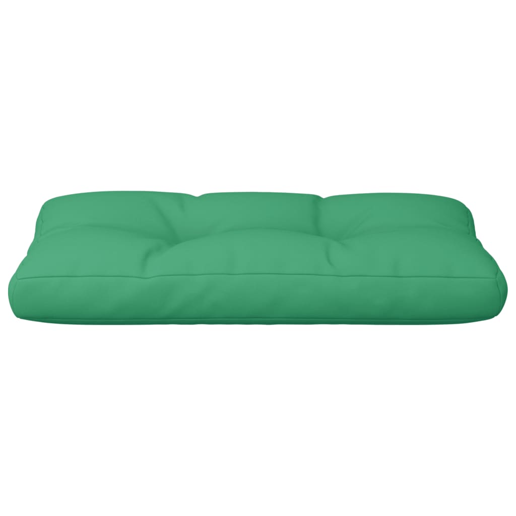 Cuscino per Pallet Verde 70x40x12 cm in Tessuto