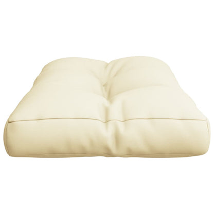 Cuscino per Pallet Crema 80x40x12 cm in Tessuto