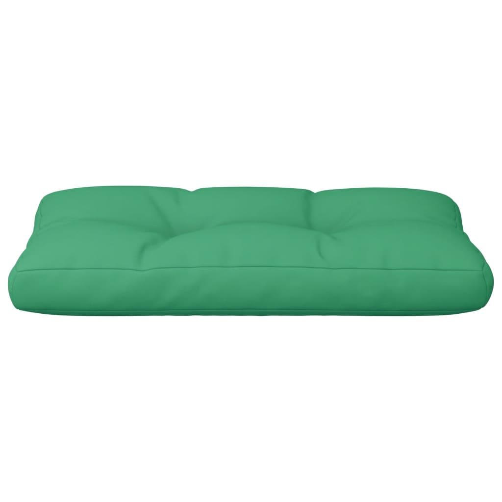 Cuscino per Pallet Verde 80x40x12 cm in Tessuto