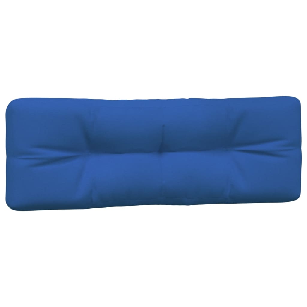Cuscini per Pallet 5 pz Blu Reale in Tessuto