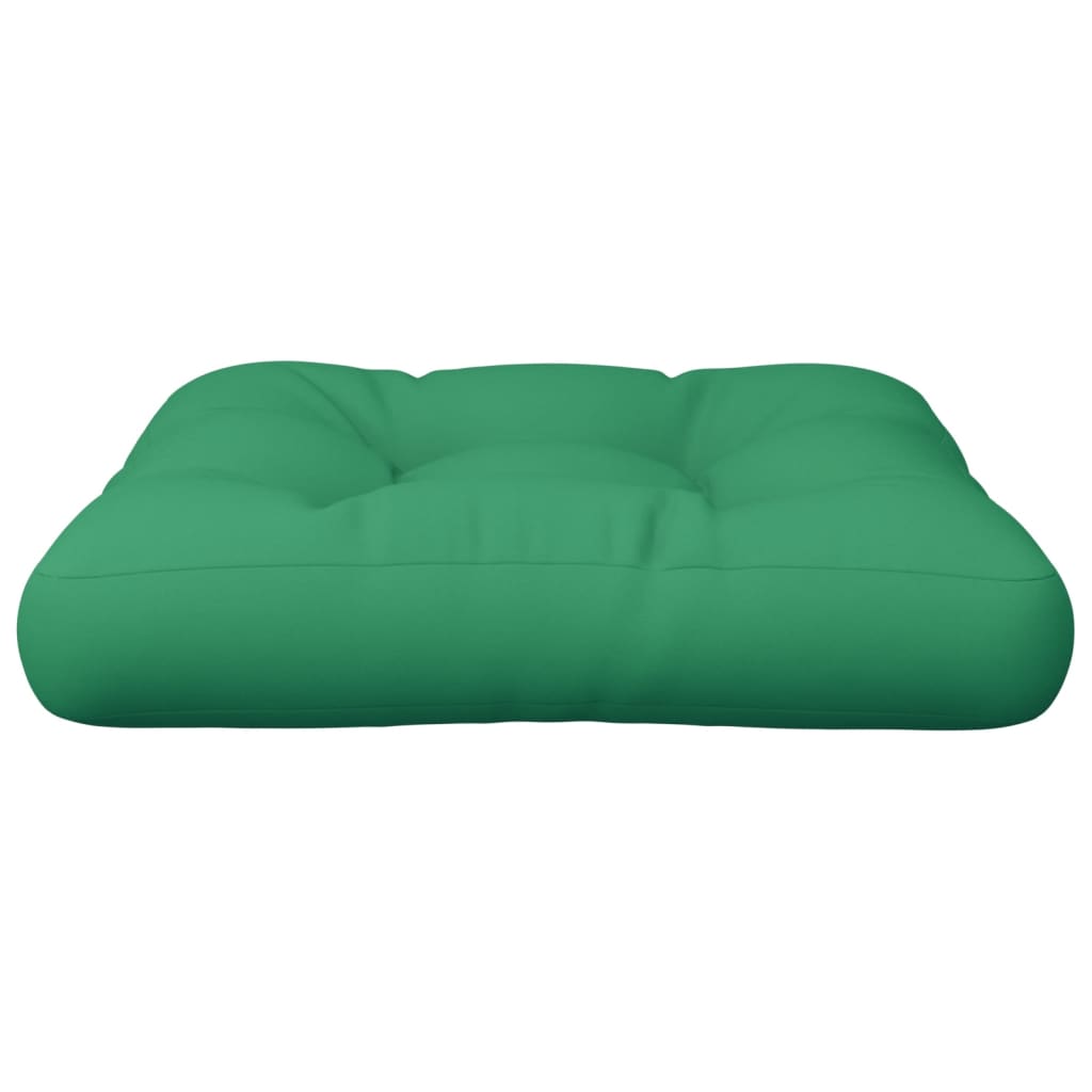 Cuscino per Pallet Verde 58x58x10 cm in Tessuto
