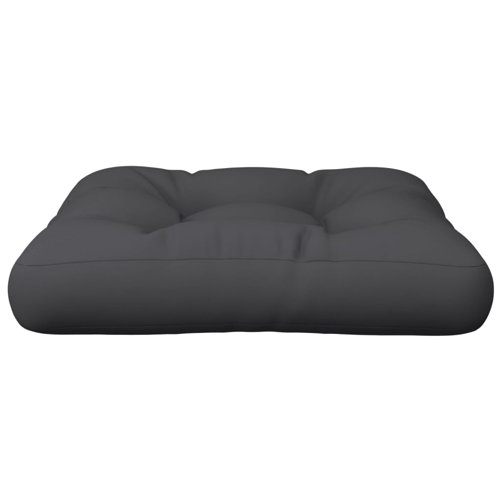 Cuscino per Pallet Nero 58x58x10 cm in Tessuto