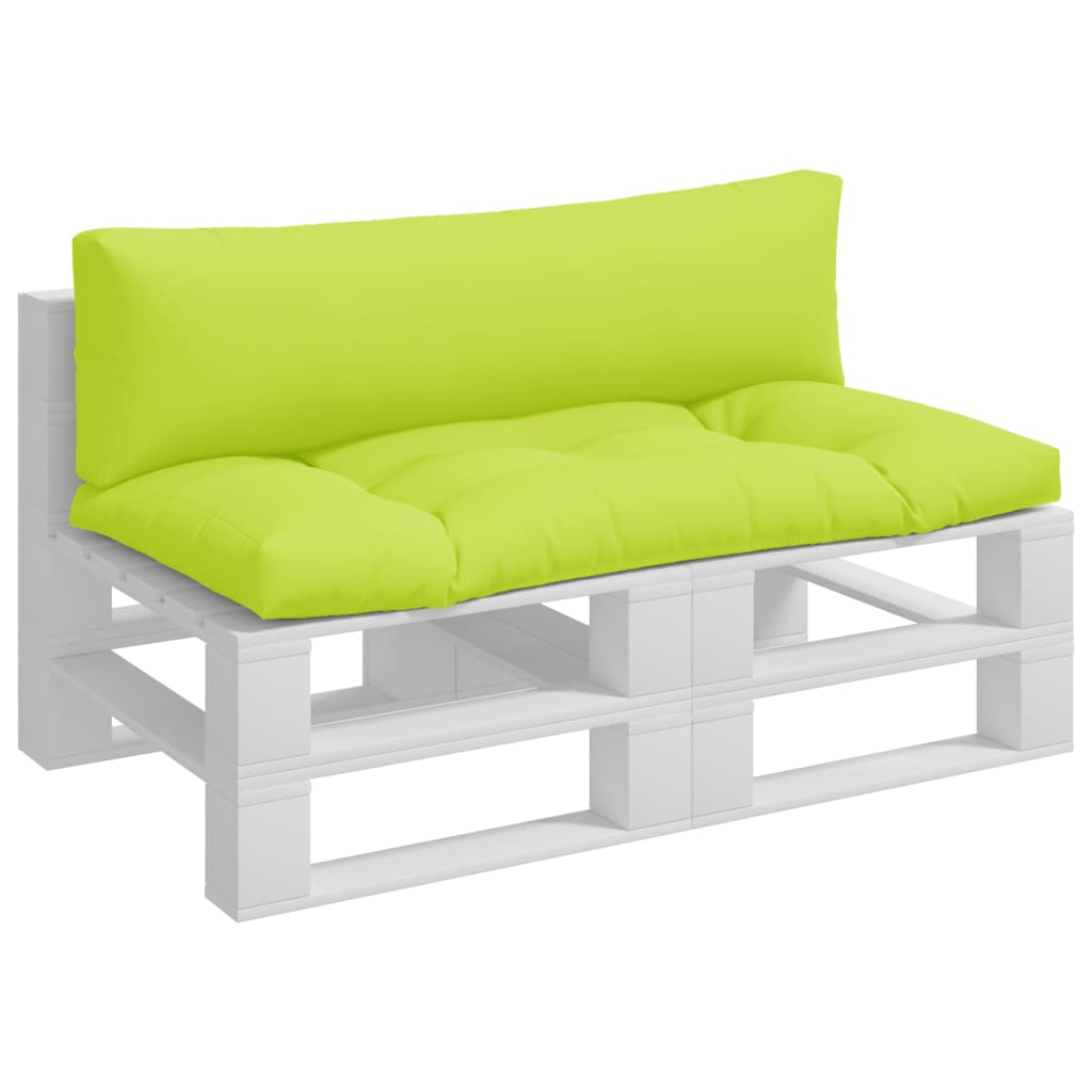 Cuscini per Divani in Pallet 2 pz Verde Intenso in Tessuto