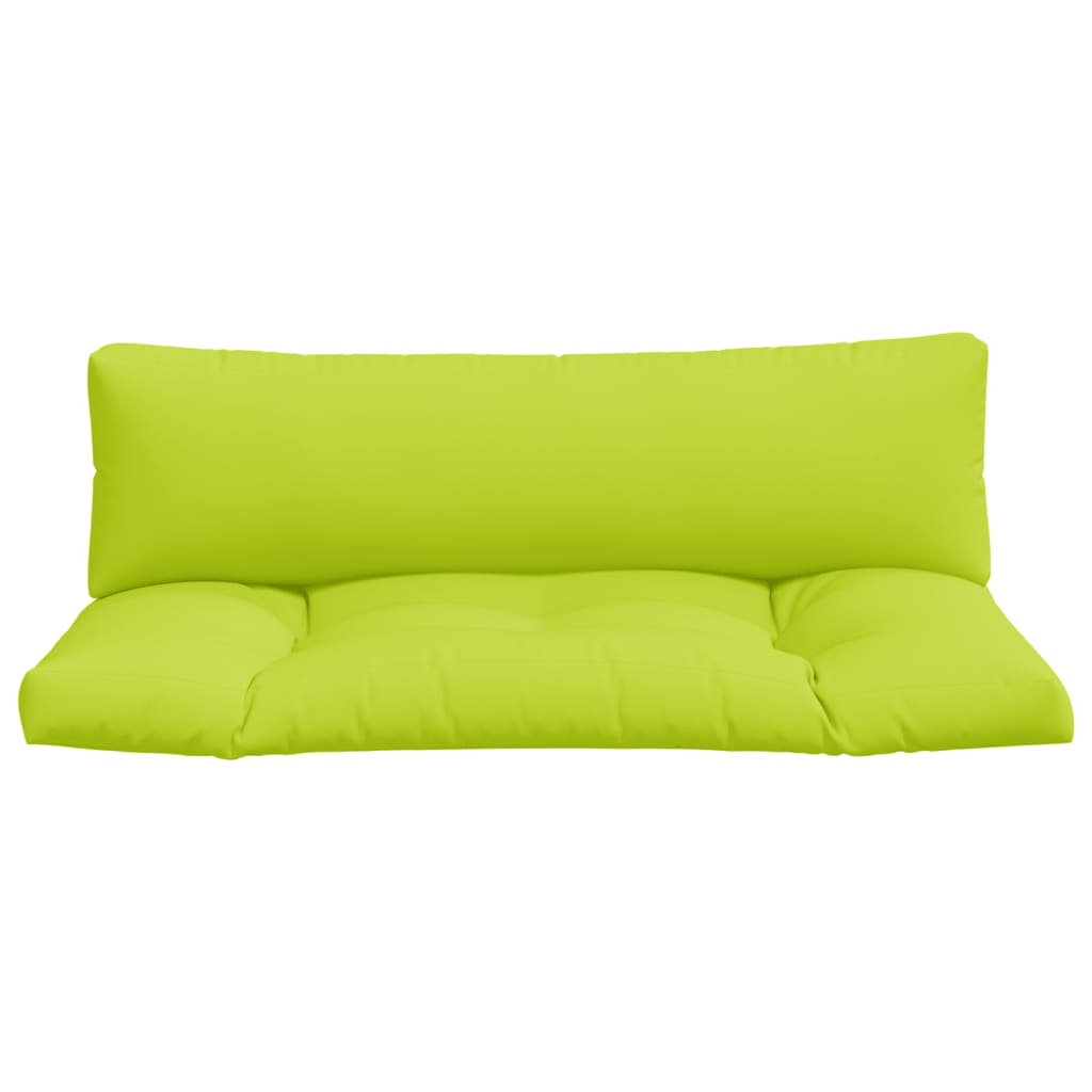 Cuscini per Divani in Pallet 2 pz Verde Intenso in Tessuto