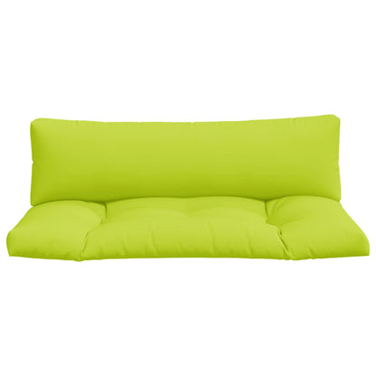 Cuscini per Divani in Pallet 2 pz Verde Intenso in Tessuto