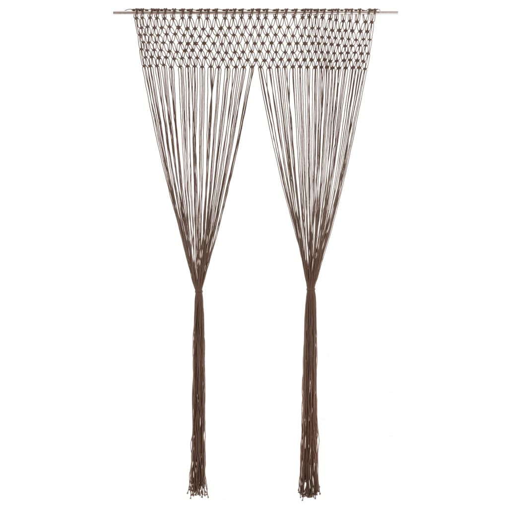 Tenda MacramÃ¨ Grigio Talpa 140x240 cm in Cotone