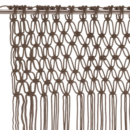 Tenda MacramÃ¨ Grigio Talpa 140x240 cm in Cotone