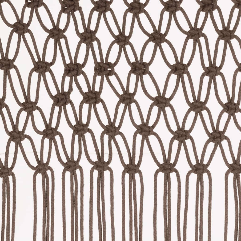 Tenda MacramÃ¨ Grigio Talpa 140x240 cm in Cotone