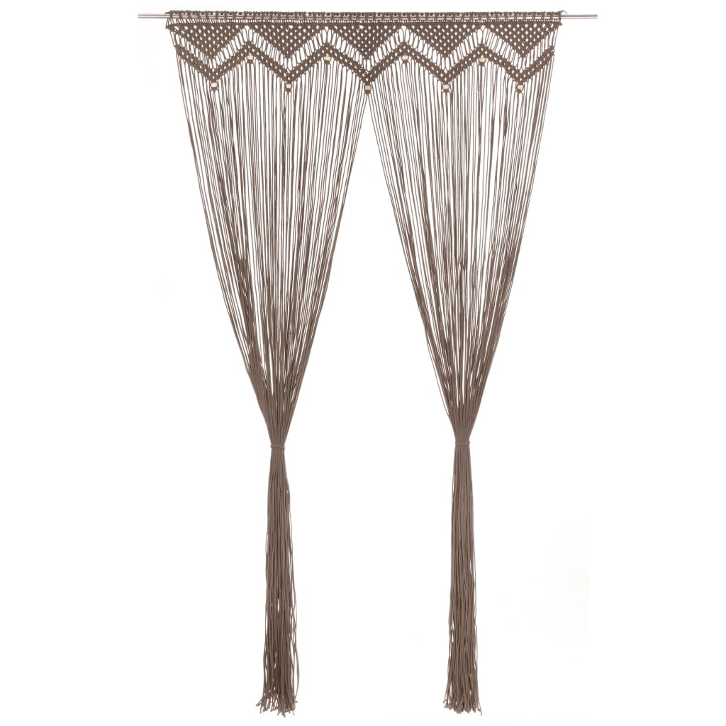 Tenda MacramÃ¨ Grigio Talpa 140x240 cm in Cotone