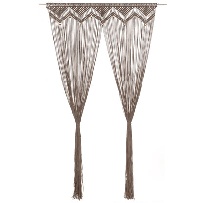 Tenda MacramÃ¨ Grigio Talpa 140x240 cm in Cotone