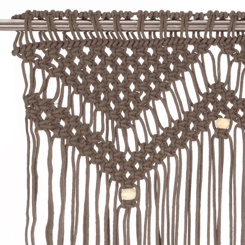 Tenda MacramÃ¨ Grigio Talpa 140x240 cm in Cotone