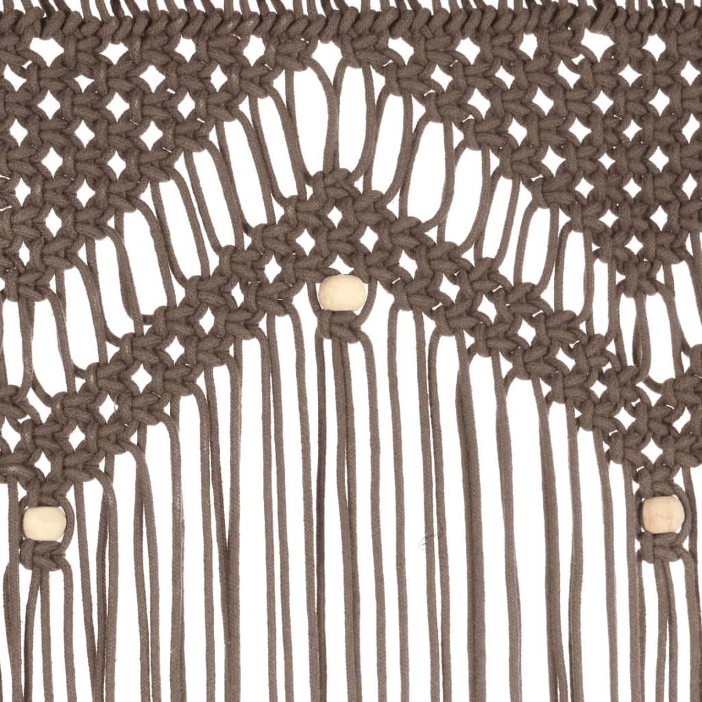 Tenda MacramÃ¨ Grigio Talpa 140x240 cm in Cotone