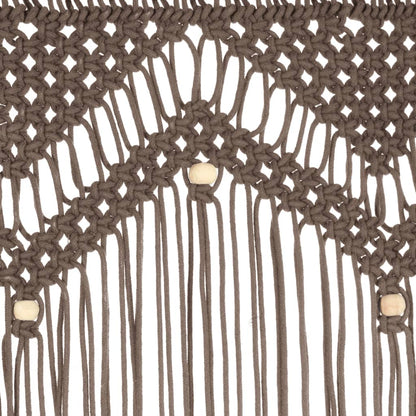 Tenda MacramÃ¨ Grigio Talpa 140x240 cm in Cotone