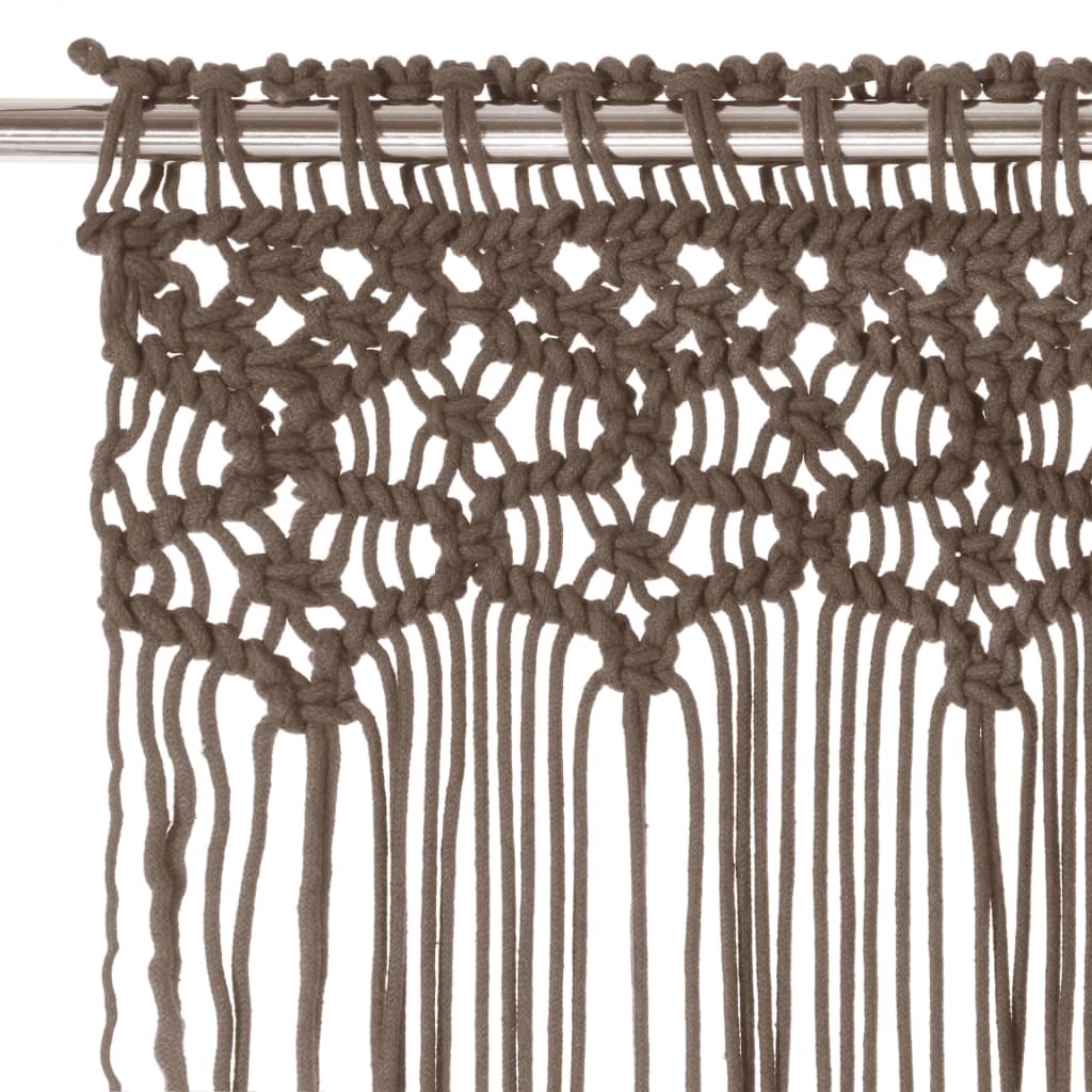 Tenda MacramÃ¨ Grigio Talpa 140x240 cm in Cotone