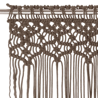 Tenda MacramÃ¨ Grigio Talpa 140x240 cm in Cotone