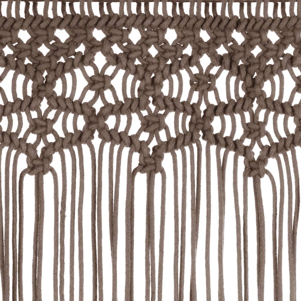 Tenda MacramÃ¨ Grigio Talpa 140x240 cm in Cotone