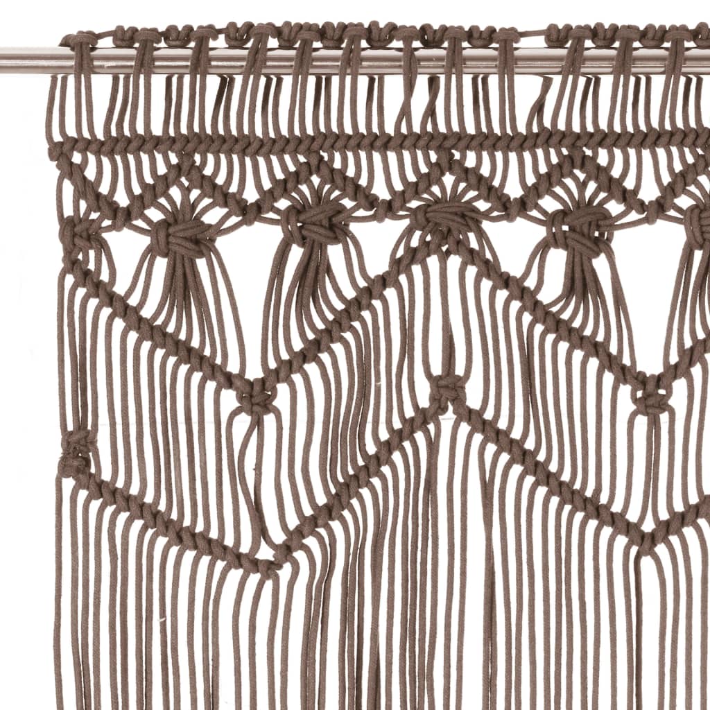 Tenda MacramÃ¨ Grigio Talpa 140x240 cm in Cotone