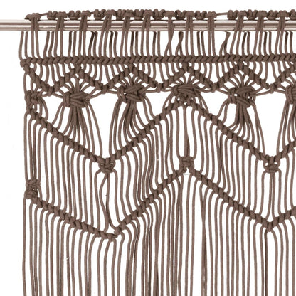 Tenda MacramÃ¨ Grigio Talpa 140x240 cm in Cotone