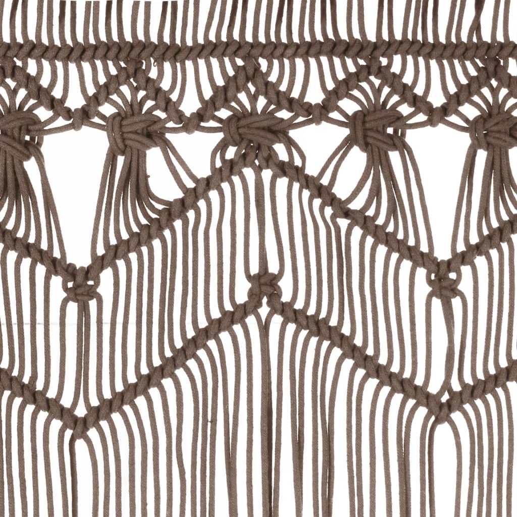 Tenda MacramÃ¨ Grigio Talpa 140x240 cm in Cotone