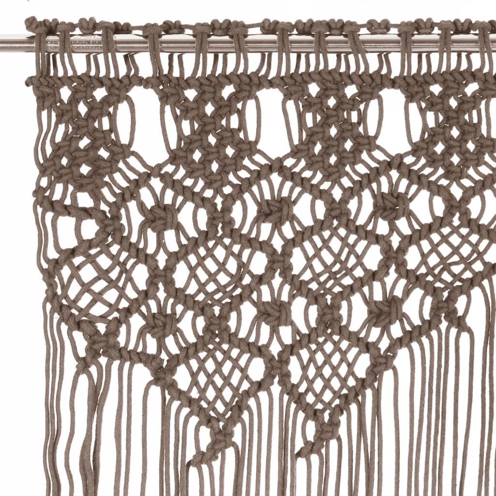 Tenda MacramÃ¨ Grigio Talpa 140x240 cm in Cotone