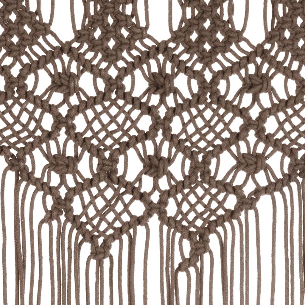 Tenda MacramÃ¨ Grigio Talpa 140x240 cm in Cotone