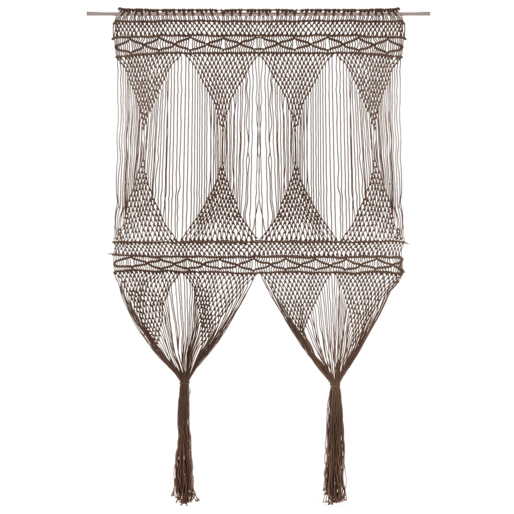 Tenda MacramÃ¨ Grigio Talpa 140x240 cm in Cotone