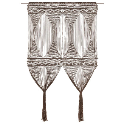 Tenda MacramÃ¨ Grigio Talpa 140x240 cm in Cotone