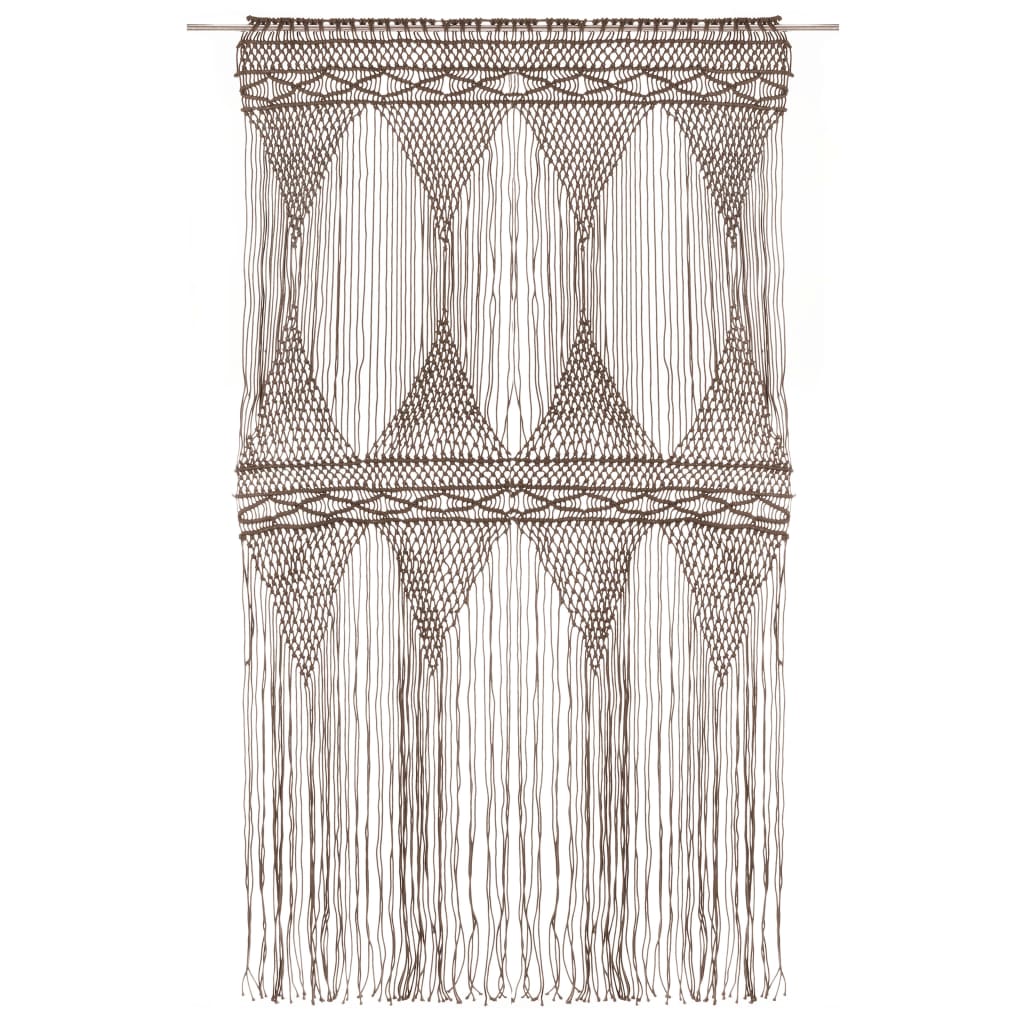 Tenda MacramÃ¨ Grigio Talpa 140x240 cm in Cotone