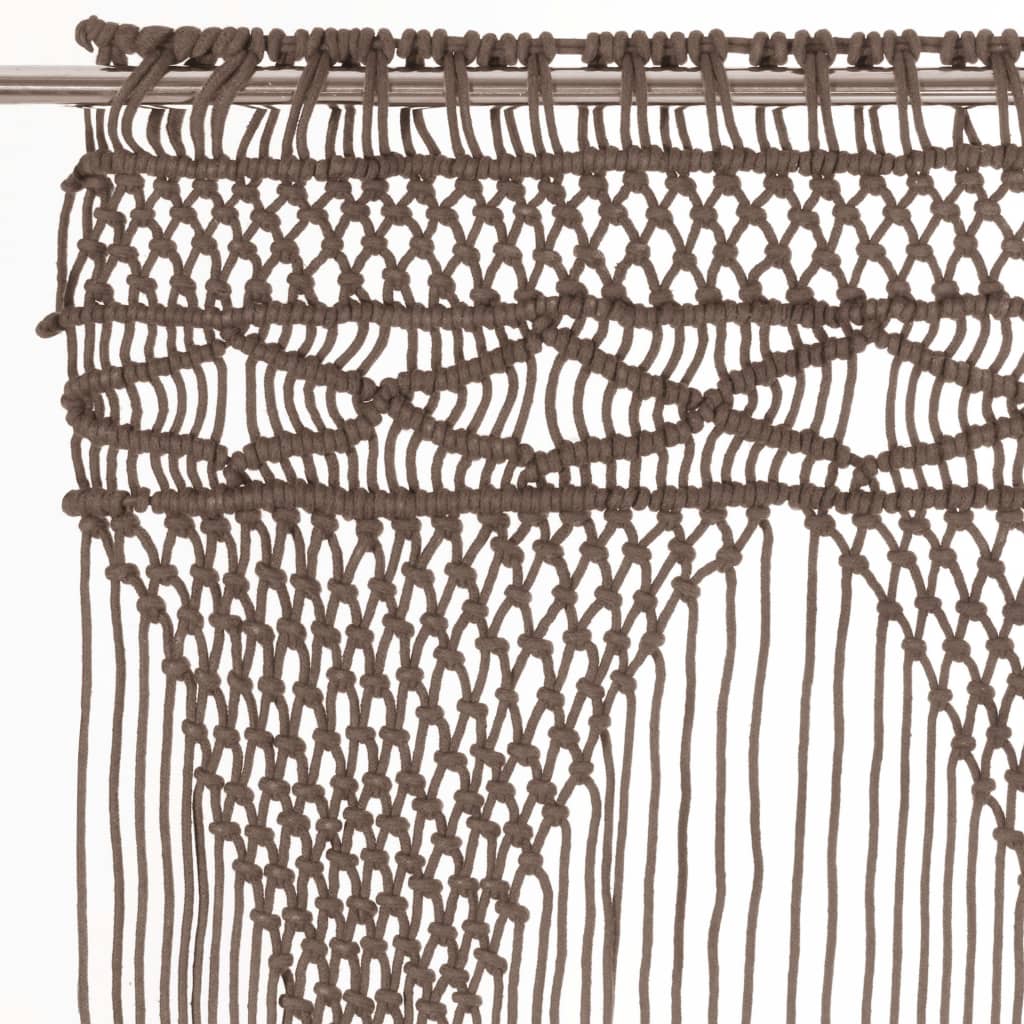 Tenda MacramÃ¨ Grigio Talpa 140x240 cm in Cotone