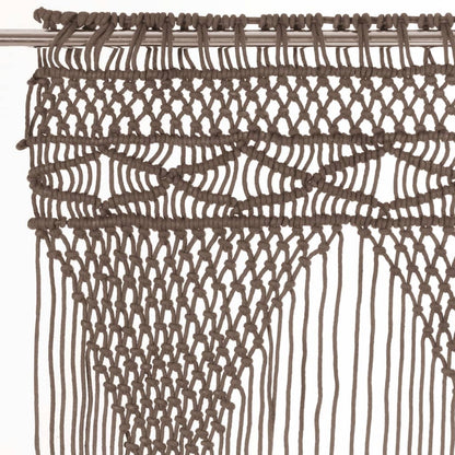 Tenda MacramÃ¨ Grigio Talpa 140x240 cm in Cotone