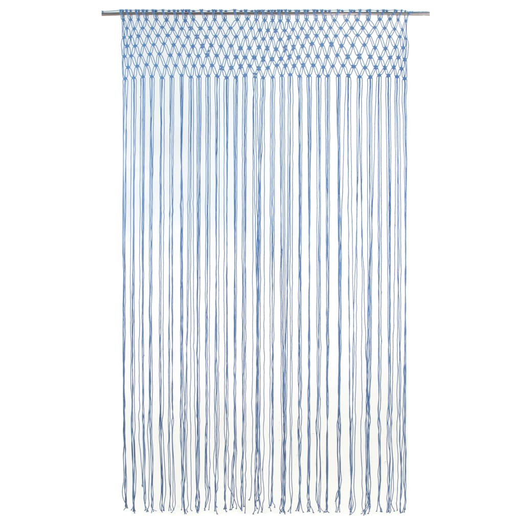 Tenda MacramÃ¨ Blu 140x240 cm in Cotone