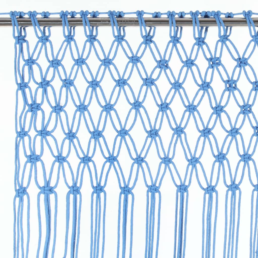 Tenda MacramÃ¨ Blu 140x240 cm in Cotone