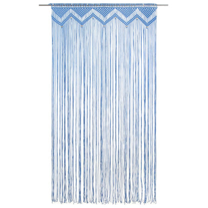 Tenda MacramÃ¨ Blu 140x240 cm in Cotone