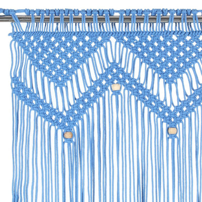 Tenda MacramÃ¨ Blu 140x240 cm in Cotone