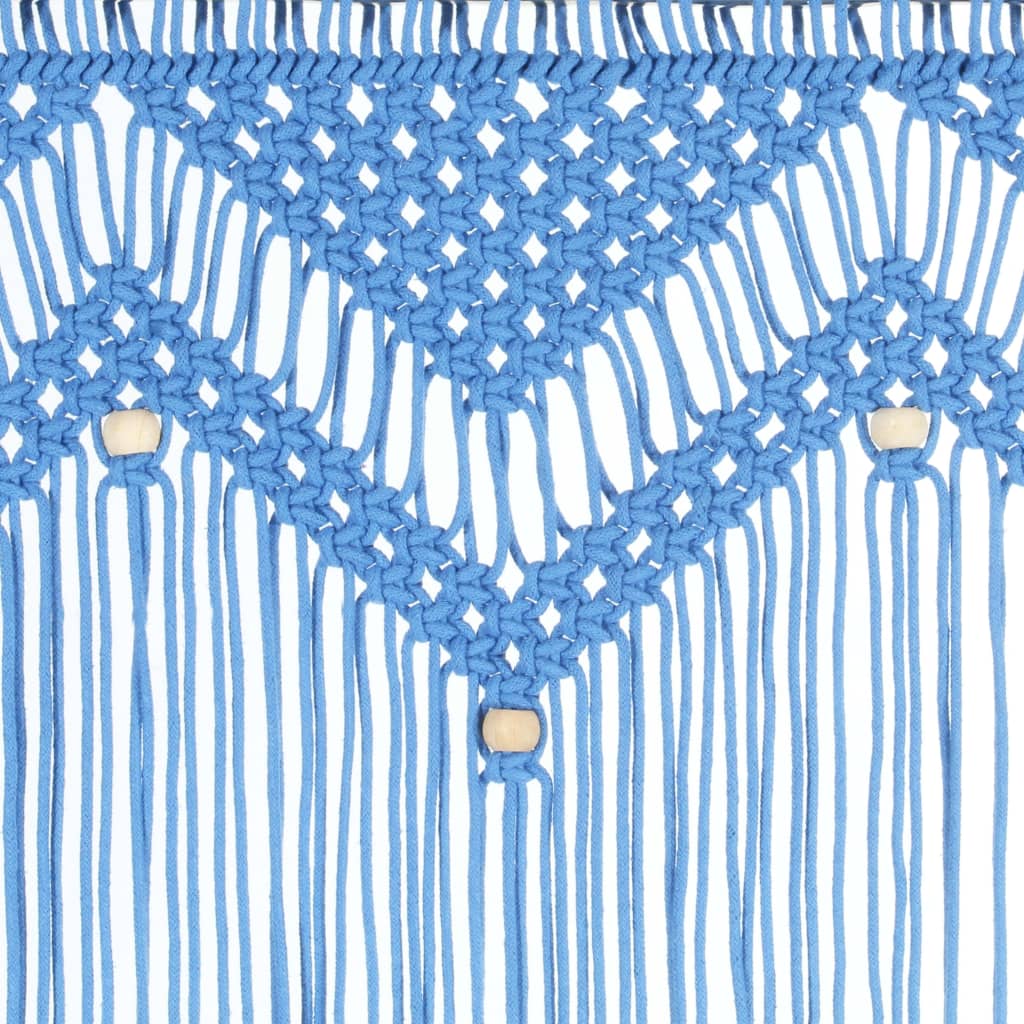 Tenda MacramÃ¨ Blu 140x240 cm in Cotone