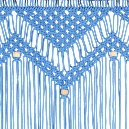 Tenda MacramÃ¨ Blu 140x240 cm in Cotone
