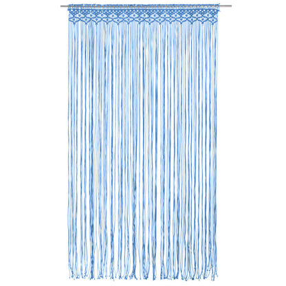 Tenda MacramÃ¨ Blu 140x240 cm in Cotone
