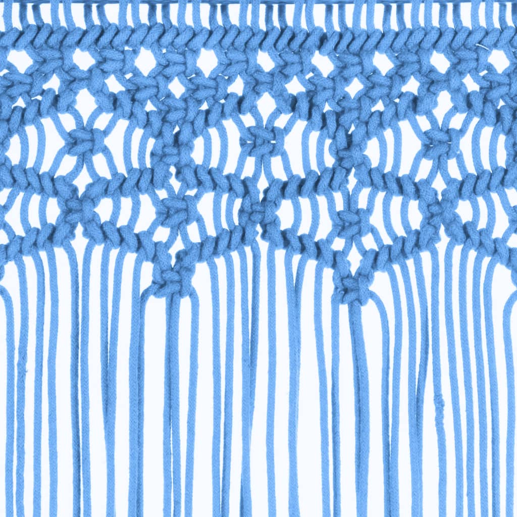 Tenda MacramÃ¨ Blu 140x240 cm in Cotone