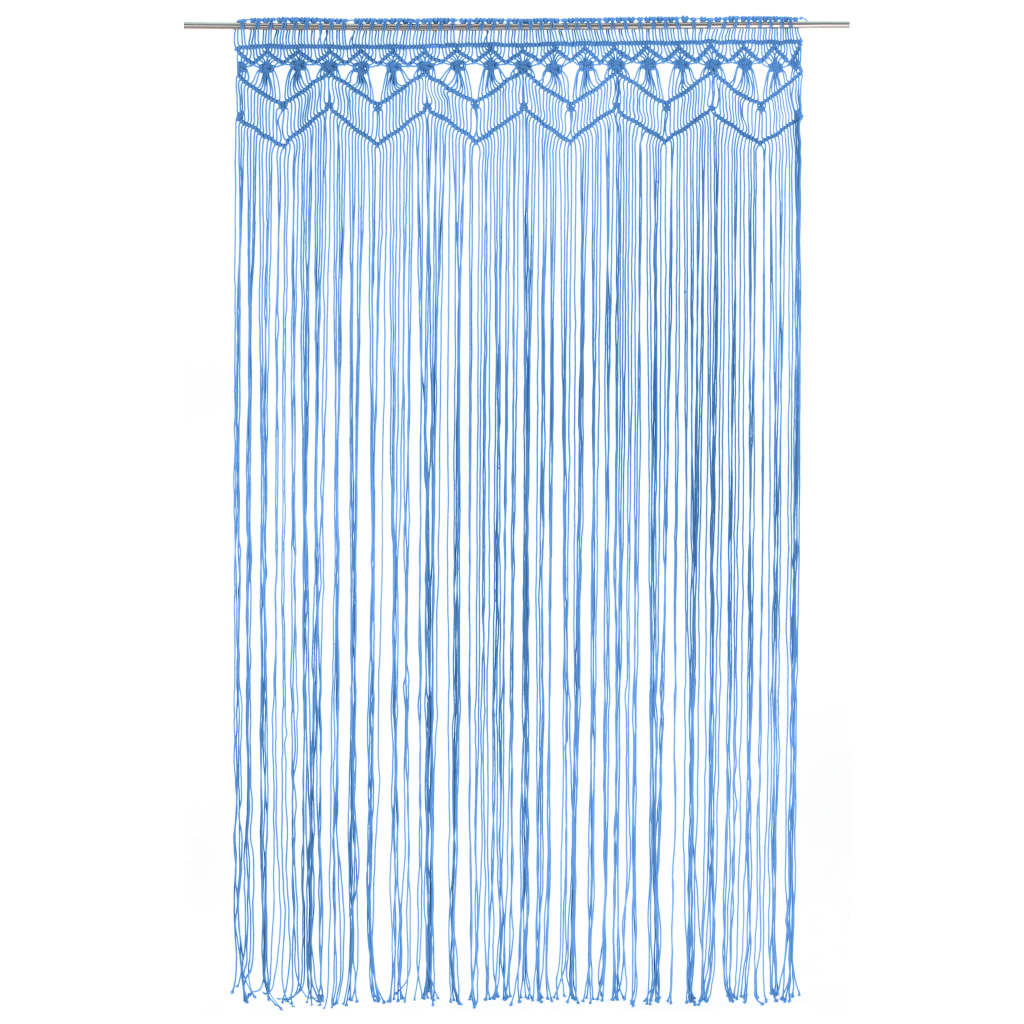 Tenda MacramÃ¨ Blu 140x240 cm in Cotone