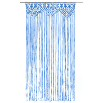 Tenda MacramÃ¨ Blu 140x240 cm in Cotone