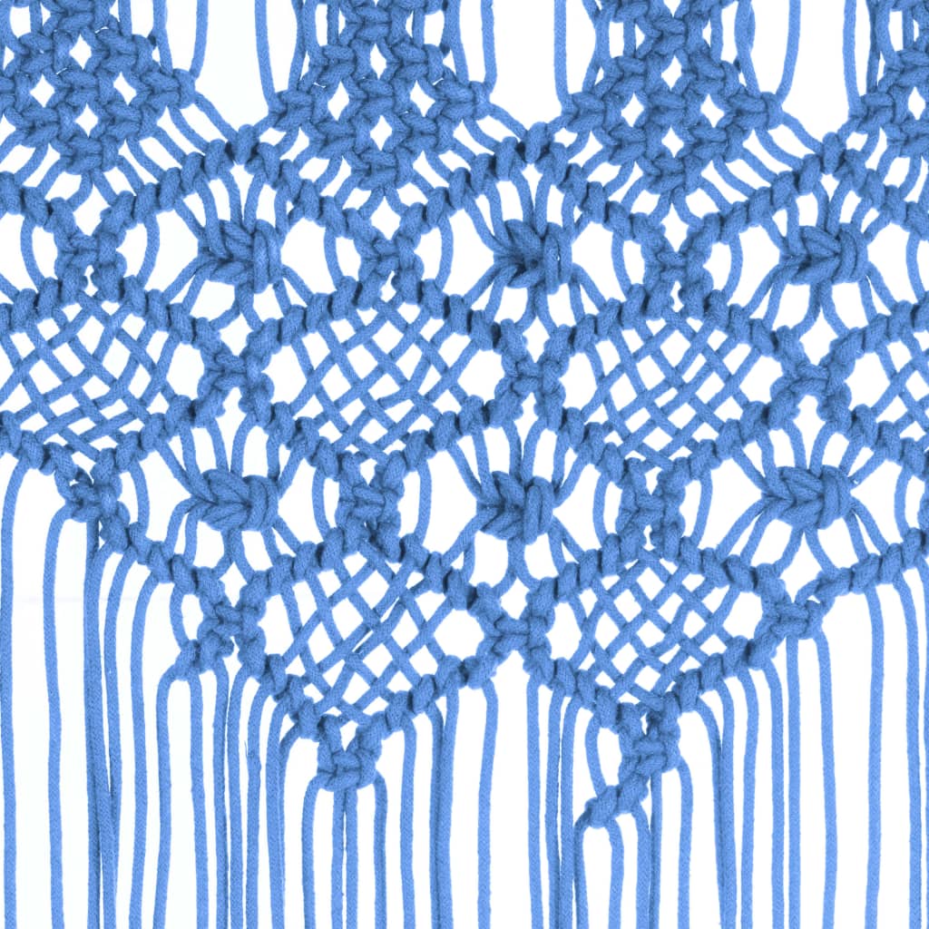 Tenda MacramÃ¨ Blu 140x240 cm in Cotone
