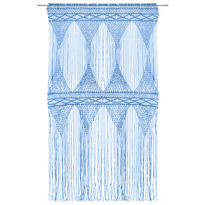 Tenda MacramÃ¨ Blu 140x240 cm in Cotone