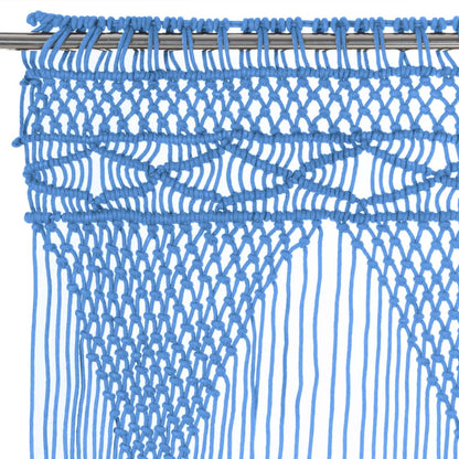 Tenda MacramÃ¨ Blu 140x240 cm in Cotone