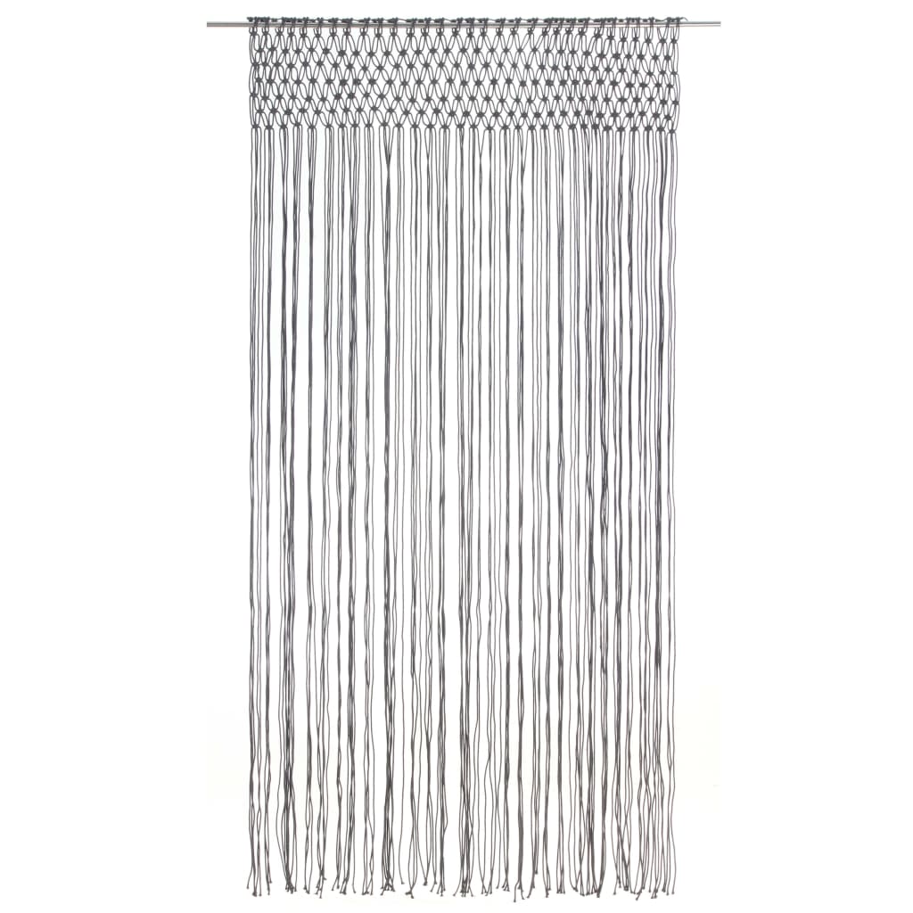 Tenda MacramÃ¨ Antracite 140x240 cm in Cotone