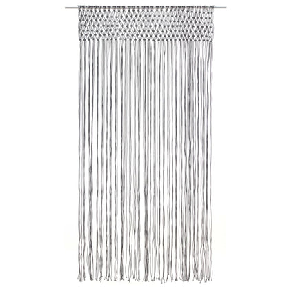 Tenda MacramÃ¨ Antracite 140x240 cm in Cotone