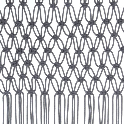 Tenda MacramÃ¨ Antracite 140x240 cm in Cotone