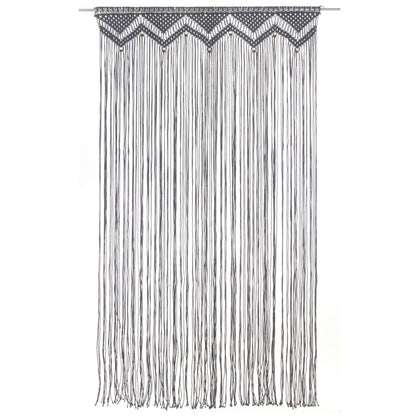 Tenda MacramÃ¨ Antracite 140x240 cm in Cotone