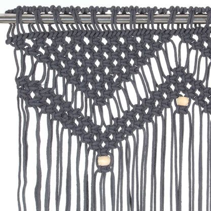 Tenda MacramÃ¨ Antracite 140x240 cm in Cotone